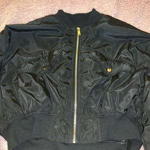 Black cropped bomber jacket - Romero & Juliet